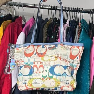 Vintage Coach Tote bag - charms not included